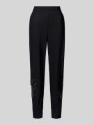 Tapered fit stoffen broek met cargozakken