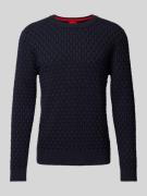 Gebreide pullover met structuurmotief, model 'Stubon'