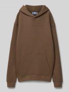 Hoodie van viscose met kangoeroezak