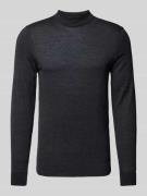 Gebreide pullover met ribboorden, model 'Marek'