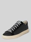 Leren sneakers met labeldetail, model 'Jack'