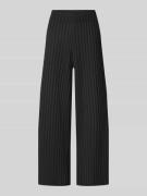 Wide leg stoffen broek met structuurmotief