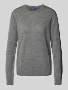 Gebreide pullover met ribboorden