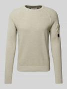 Regular fit gebreide pullover met raglanmouwen en structuurmix