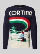 Gebreide pullover van wolmix, model 'CORTINA'