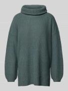 Oversized gebreide pullover met wijde col, model 'ZIA'