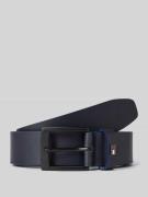 Leren riem met logodetail, model 'ADAN'