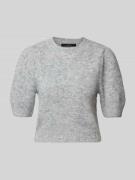 Regular fit gebreide pullover met pofmouwen, model 'NOVAH'