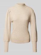 Gebreide pullover met opstaande kraag, model 'KATIA'