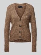 Regular fit gebreid jack met alpaca en herfstmotief, model 'BIBBI'