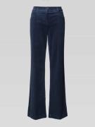 Flared corduroy broek met persplooien, model 'Jolie'