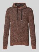 Gebreide pullover met ribboorden