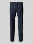 Slim fit pantalon met persplooien, model 'BLAYR'