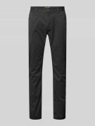 Tapered fit chino met riemlussen, model 'American classic'