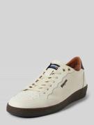 Leren sneakers met labeldetails, model 'MURRAY'