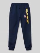 Sweatpants met labelprint