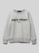 Sweatshirt met labelprint