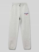 Sweatpants met labelstitching