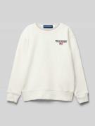 Sweatshirt met labelstitching