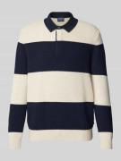 Gebreide pullover met polokraag, model 'Rugby'