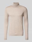 Wollen pullover met col