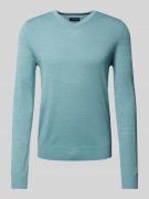 Gebreide pullover met V-hals