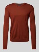 Gebreide pullover met V-hals