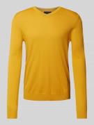 Gebreide pullover met V-hals