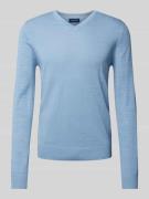 Gebreide pullover met V-hals