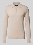 Slim fit gebreide pullover met polokraag