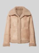 Sherpa jacket met deelnaden, model 'Lamby'