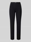 Slim fit stoffen broek met ritszakken