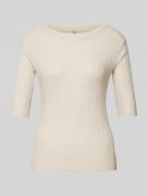 Gebreide pullover met 1/2-mouwen, model 'FETIMA'