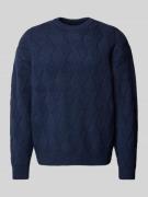 Gebreide pullover met ribboorden