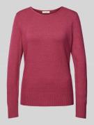 Gebreide pullover met ribboorden, model 'Aliv'