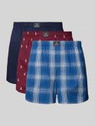 Boxershort met elastische logoband in een set van 3 stuks