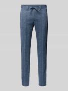 Slim fit stoffen broek met tunnelkoord, model 'Sparta Flex'