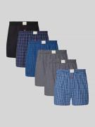 Boxershort met labelpatch in een set van 6 stuks