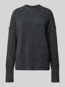 Gebreide pullover met ronde hals