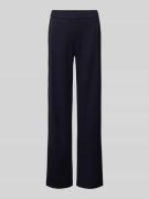 Wide leg stoffen broek met achterzakken, model 'Jenny'