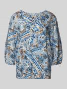 Regular fit blouse van viscose met 3/4-mouwen, model 'FATANA'