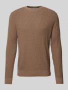 Regular fit pullover met structuurmotief