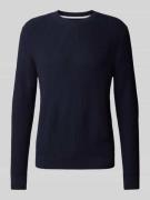 Regular fit pullover met structuurmotief