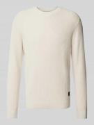 Regular fit pullover met structuurmotief