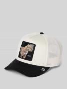 Trucker-pet met motiefpatch, model 'The Suede'