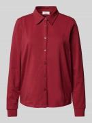 Regular fit blouse met platte kraag