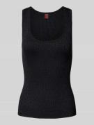 Tanktop met effectgaren, model 'LUREX'