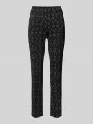 Slim fit stoffen broek met elastische band, model 'JENNY'