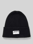 Beanie met labelpatch