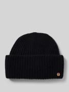 Beanie met labeldetail